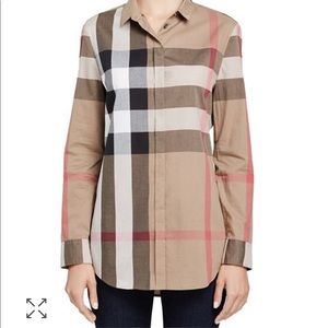 Burberry Brit Cotton Check Print Shirt